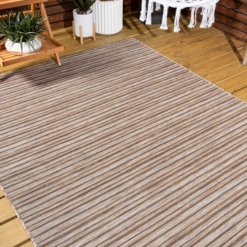 Finn Modern Farmhouse Pinstripe  Area Rug